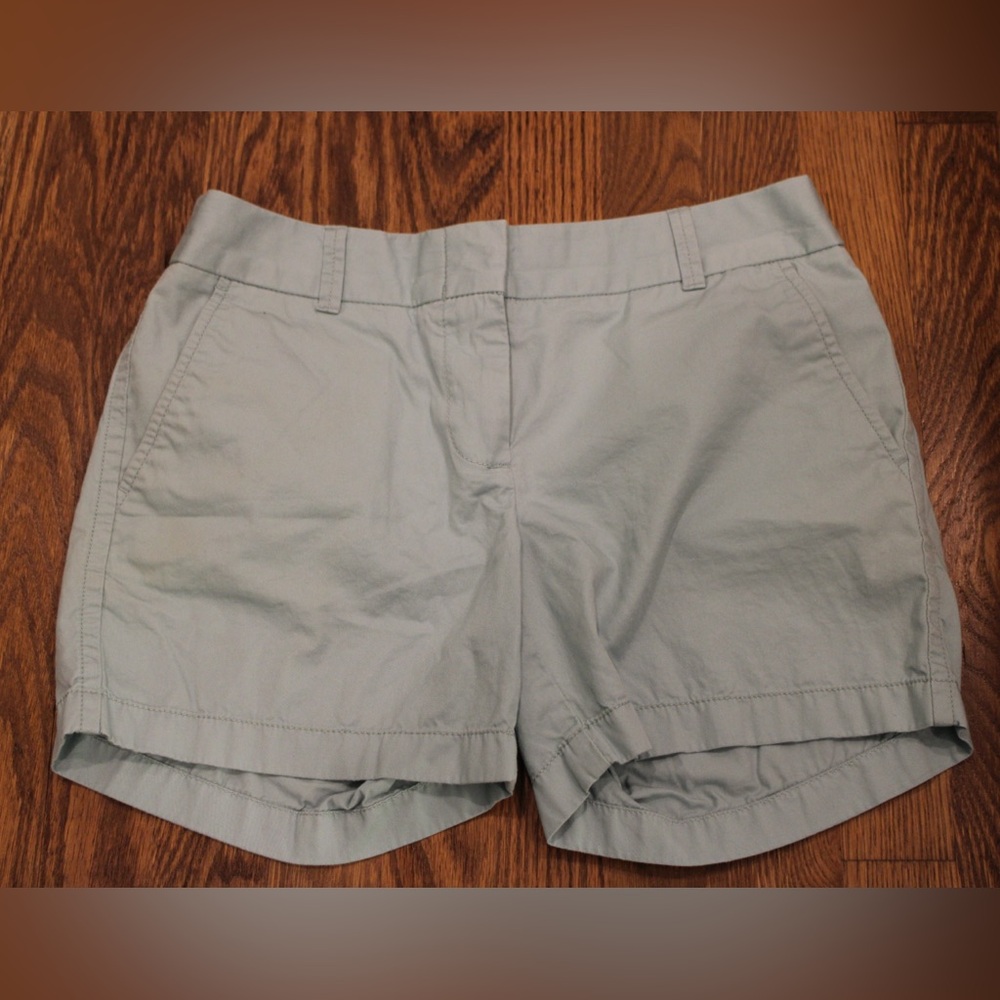 Blue-green j crew chino shorts